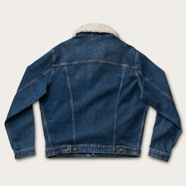 Shearling Denim Trucker Jacket | Tecovas