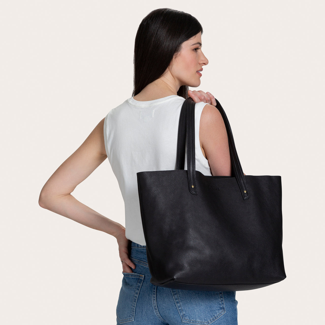 Leather Open Top Tote - Everyday Tote Bag | Tecovas